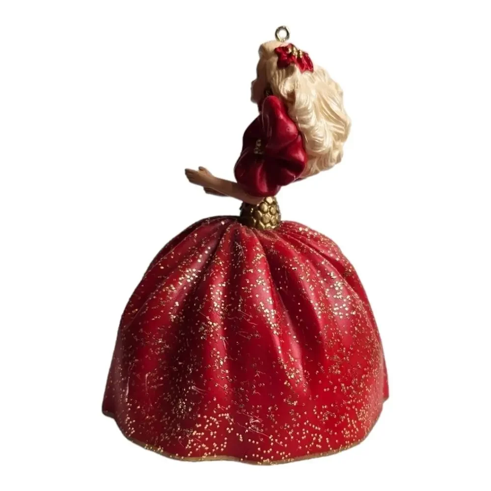 Hallmark Vintage Ornament Holiday Barbie Series Number 1 of Series 1993